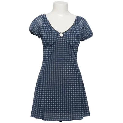 Jurk (Blauw, Wit) van Topshop Petite Elastaan, Polyester