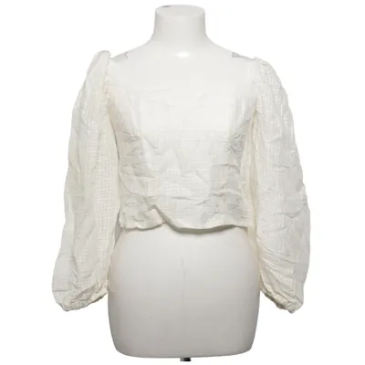 Blouse (White) from Dagmar Linen, Silk, Viscose