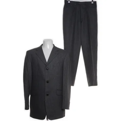 Suit (Gray) from John Harris Wool, Polyester, Linen, Viscose