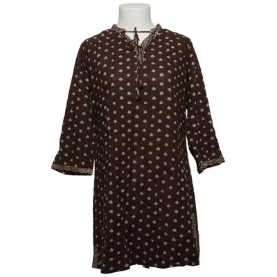 Robe (Marron, Beige) de Guru Shop Coton, Lin