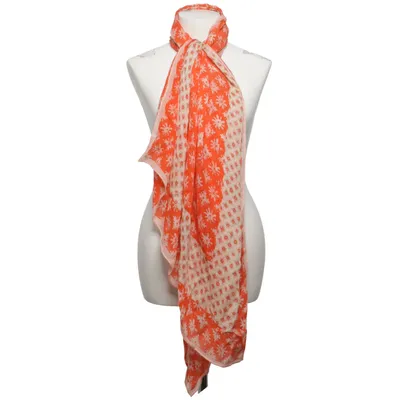 Shawl (Red, Beige) from Tory Burch Silk, Wool