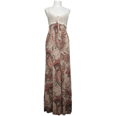 Maxi dress (Beige, Brown, Multicolored) from Airisa Elastane, Viscose