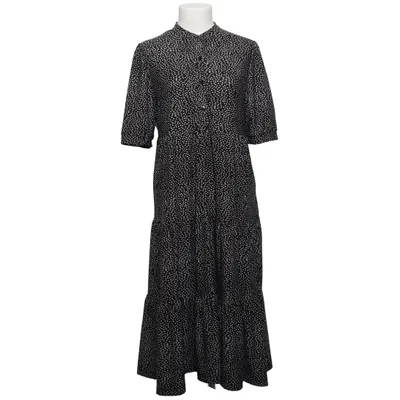 Robe longue (Noir, Blanc) de Max Studio Élasthane, Polyester