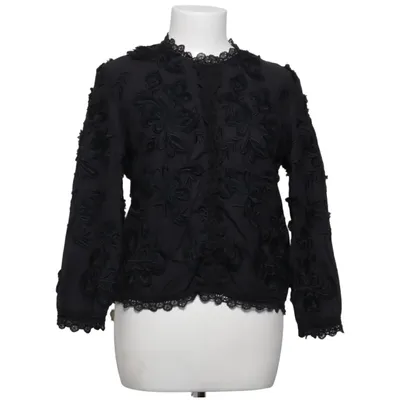 Blouse (Zwart) van Vanessabruno Katoen, Polyester
