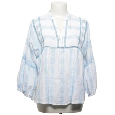 Blouse (Blauw, Wit) van Rich & Royal Katoen, Polyester