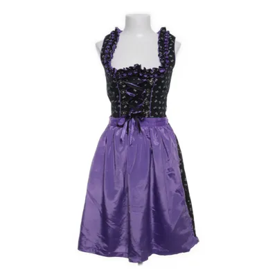 Dirndl (Svart, Lila, Vit) från Fuchs Bomull, Polyester