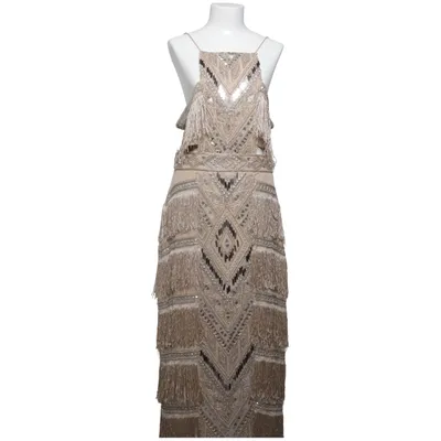 Evening gown (Beige, Silver) from ASOS Design Polyester
