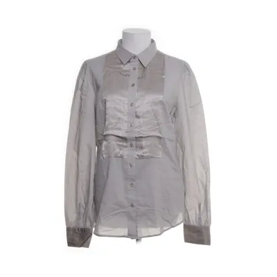 Shirt (Grijs) van Sisley Katoen, Zijde