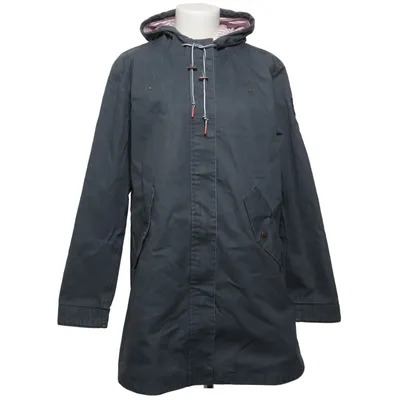 Parka (Gray) from Denbe Cotton, Polyester, Polyurethane