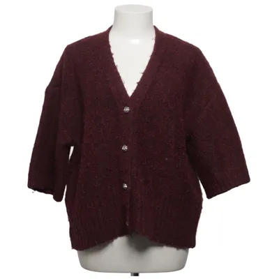 Strickjacke (Lila, Schwarz) von Kaffe Acryl, Recyceltes Polyester, Wolle
