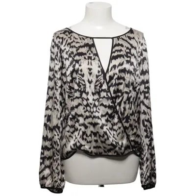 Blouse (Noir, Beige) de Demoy Élasthane, Soie