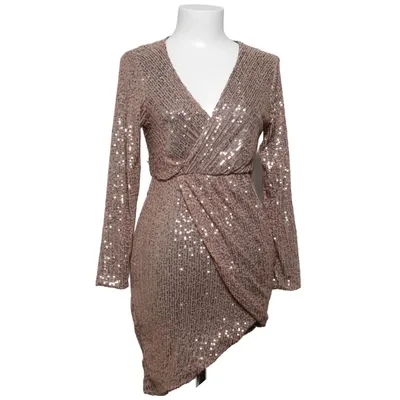 Cocktailklänning (Brun) från L&S Elastan, Polyester