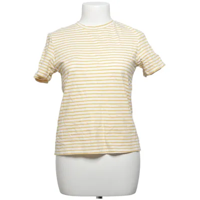 T-shirt (Jaune, Blanc) de Mango Coton