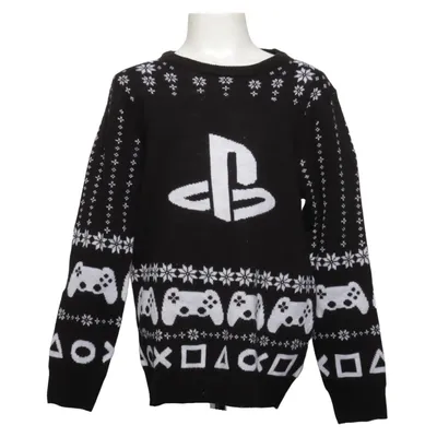 Julesweater (Sort, Hvid) fra Playstation Akryl
