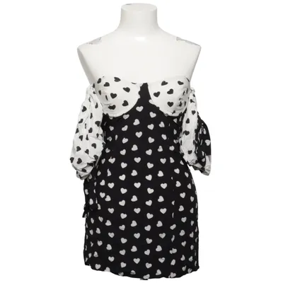 Kleid (Schwarz, Weiß) von For Love & Lemons Elasthan, Polyester, Viskose