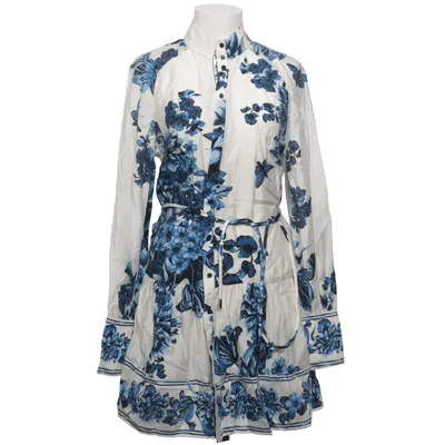 Jurk (Wit, Blauw) van H&M Viscose, Polyamide