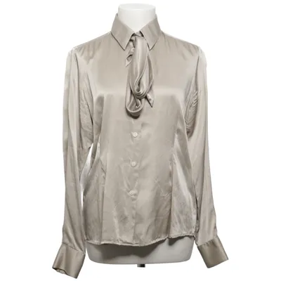 Knytblus (Beige) från Ströms Silke