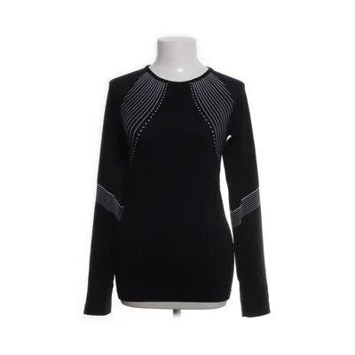 Long sleeve T-shirt (Black, White) from Workout Elastane, Polyamide, Polyester