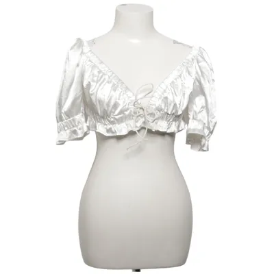Dirndlblus (Satin Tie Front Top) från NLY One Elastan, Polyester