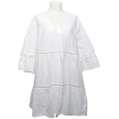 Kleid (Weiß) von H&M Baumwolle, Polyester