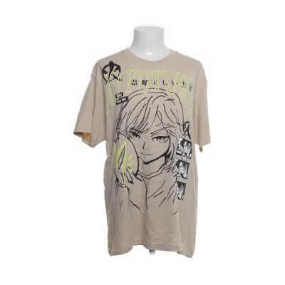 T-shirt (Beige, Meerkleurig) van Bershka Katoen