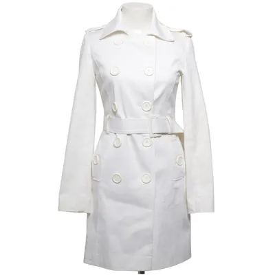 Trenchcoat (Vit) från Androse Bomull, Elastan
