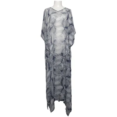Strandkjole (Blå, Hvid) fra Tina Tunika Polyester