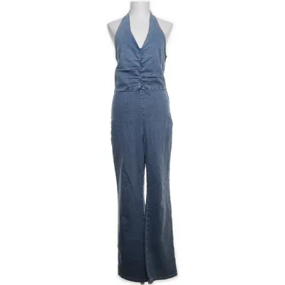 Hängselbyxor (Blå) från Divided by H&M Bomull, Elastan, Polyester