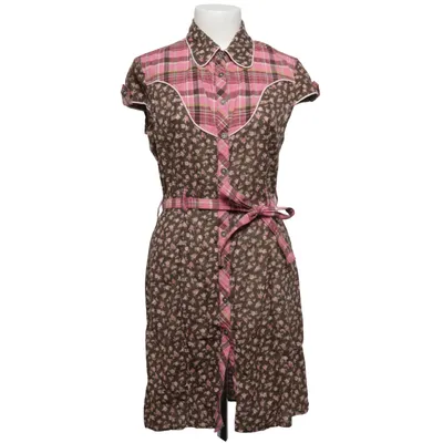 Skjortklänning (Brun, Rosa, Flerfärgad) från Eve Bomull, Polyester