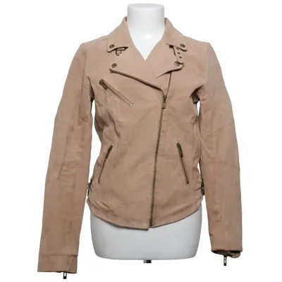 Läderjacka (VELOURS BIKER) från Review Skinn, Polyester