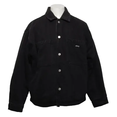 Veste en jeans fourrée (Noir) de Obey Coton, Polyester
