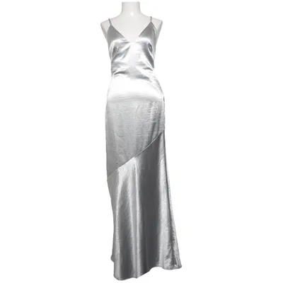 Långklänning (Silverfärgad) från H&M Polyester