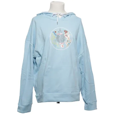 Sweat à capuche (Bleu) de Fu Hua Coton, Polyester