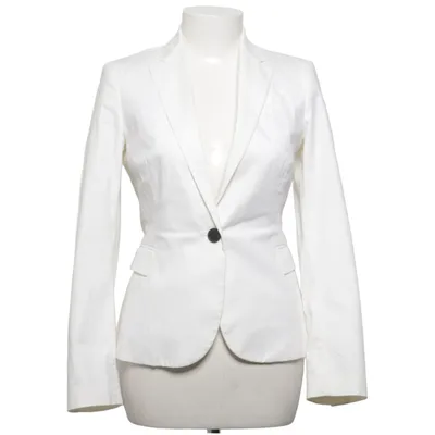 Blazer (White) from Zara Basic Polyester