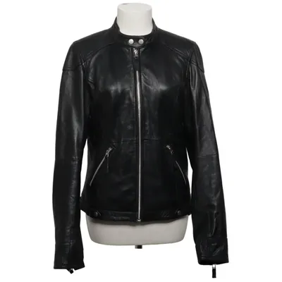 Veste en cuir (Noir) de Hollies Stockholm Coton, Cuir, Polyester