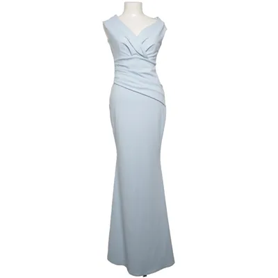Aftenkjole (Blå) fra Goddiva Elastan, Polyester