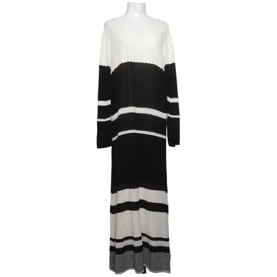 Maxikjole (Sort, Hvid) fra Atelier Reve Polyester, Viscose