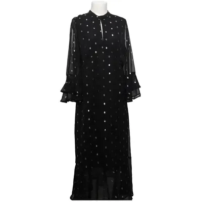 Dress (Black, Silver) from KappAhl Metallic fiber, Polyester