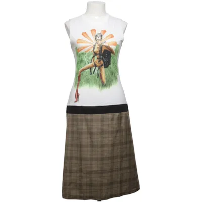 Klänning (Vit, Brun, Flerfärgad) från Custo Barcelona Bomull, Polyester