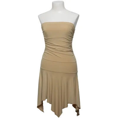 Dress (Beige) from KDK London Elastane, Polyester