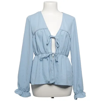 Blouse portefeuille (Bleu) de Aware Polyester recyclé