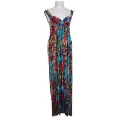 Robe longue (Multicolore) de AKH Fashion Élasthane, Polyester