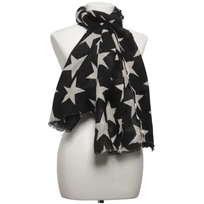 Shawl (Black, Beige) from Becksöndergaard Silk, Wool