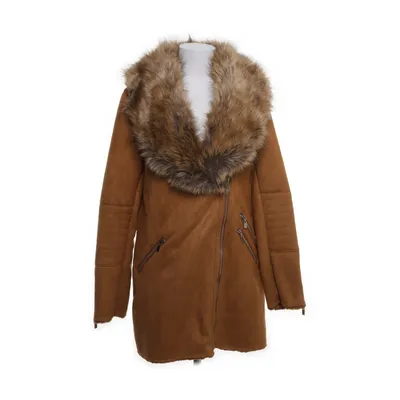 Shearling jacket (Brown, Multicolored) from Papillonne Polyester