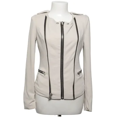 Bikerjacka (Beige) från Amisu Elastan, Polyester