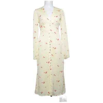 Maxi dress (Yellow, Red) from Adoore Elastane, Polyester