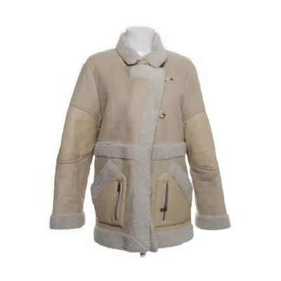 Shearlingjacka (Beige) från Oasis Polyester, Polyuretan, Viskos