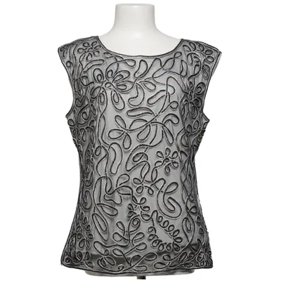 Top (Black, White) from Tia Polyester, Viscose