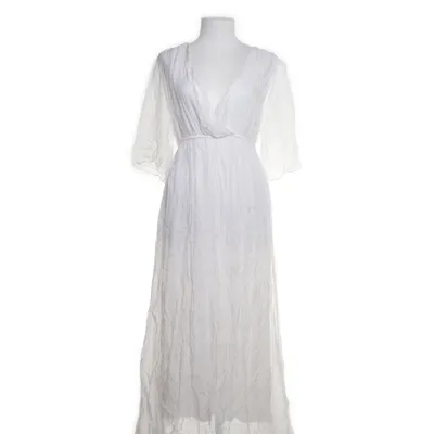 Maxi dress (White) from Lindsay Moda Elastane, Silk, Viscose