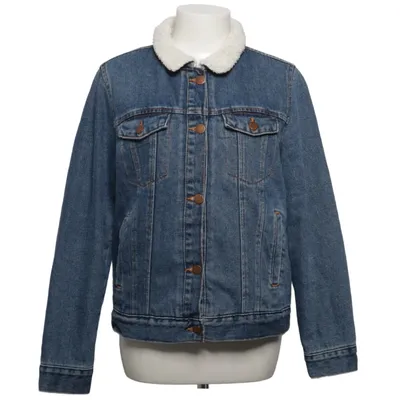 Gevoerde spijkerjas (Blauw, Wit) van Cubus Denim